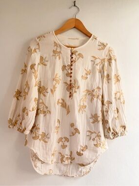 Anthropologie Floreat Atley Peasant Top XS